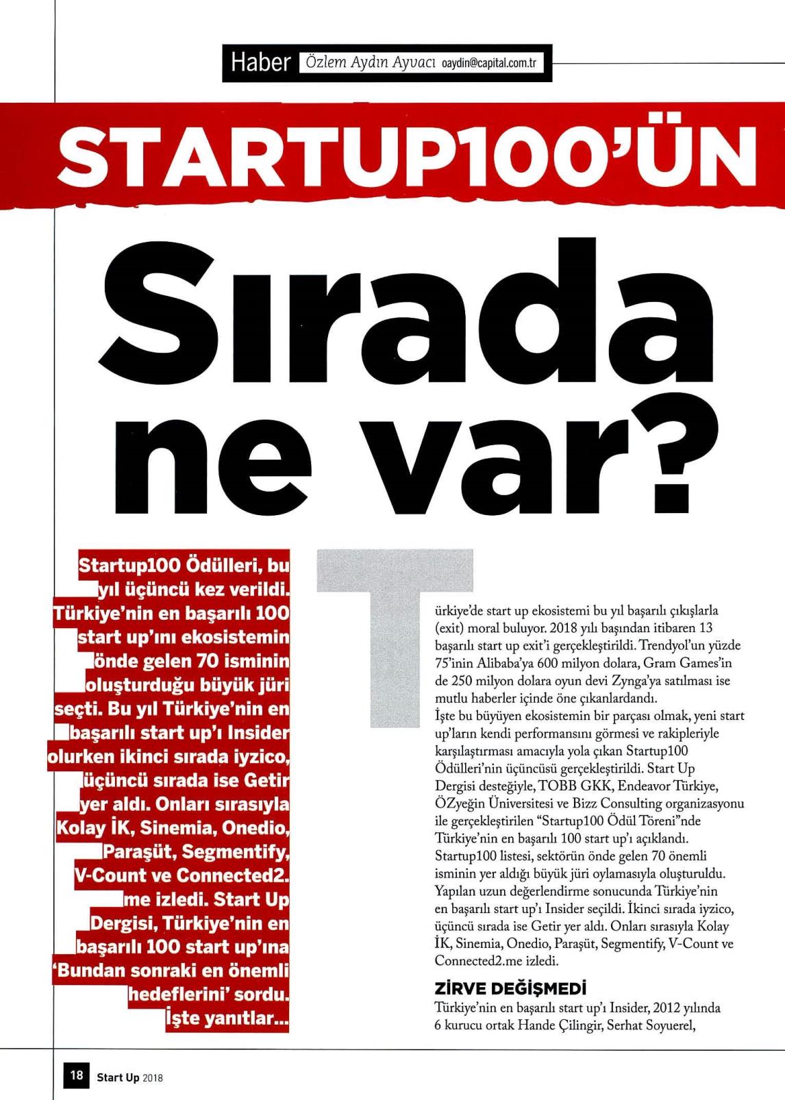 STARTUP100'ÜN PLANLARI - SIRADA NE VAR? 7 İTÜ ÇEKİRDEK BASIN