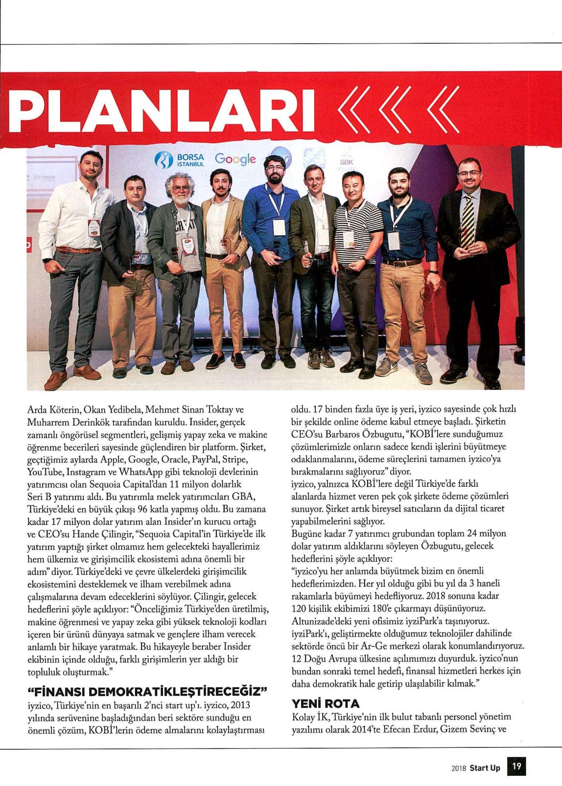 STARTUP100'ÜN PLANLARI - SIRADA NE VAR? 8 İTÜ ÇEKİRDEK BASIN