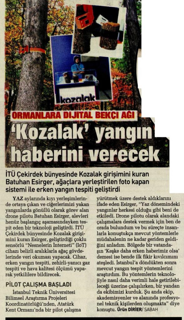 Kozalak Yangın Haberini Verecek 3